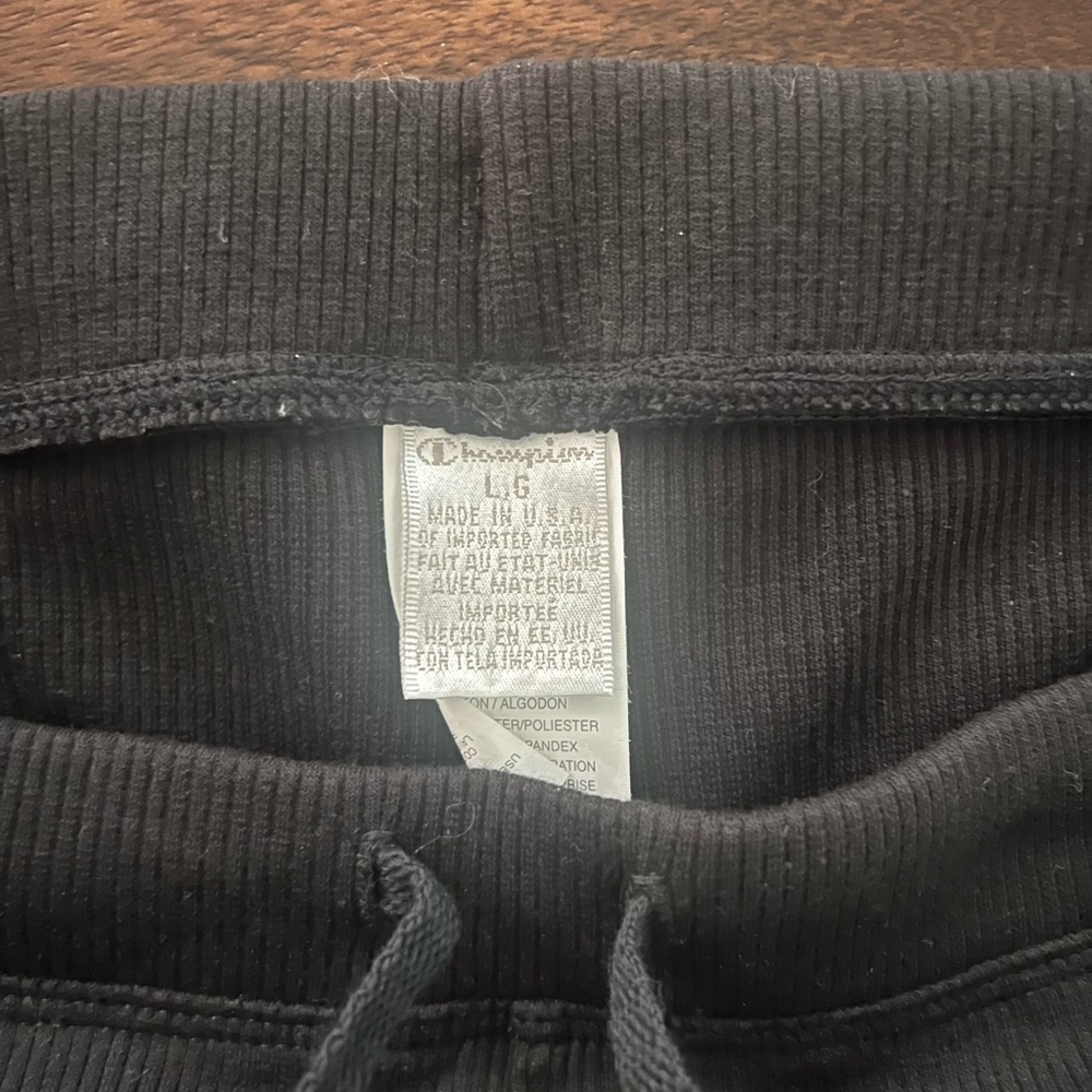 Champion Black Ribbed Pant - Picture 3 of 3